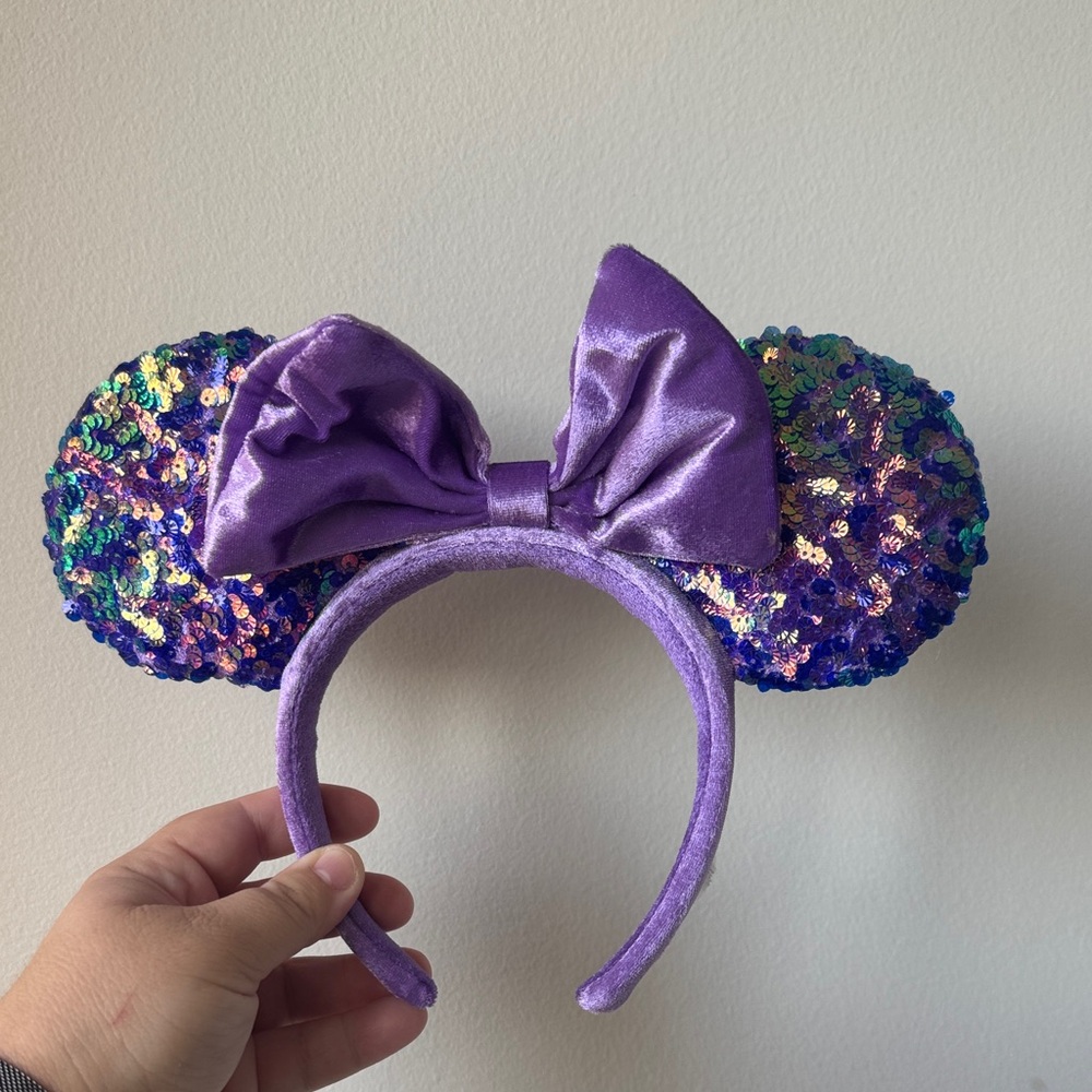 Disney Purple Sequin Minnie Mouse Headband